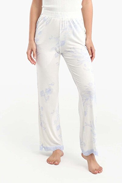 CARINA Viscose pajama pants with print