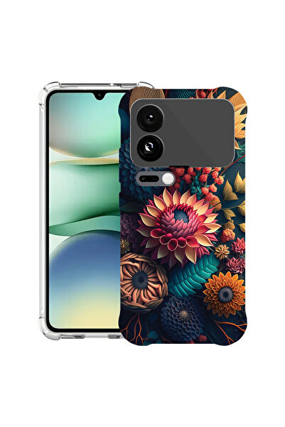 bestcase Carcasă antișoc pentru Xiaomi 17 Pro, cu design flori colorate, 2099...