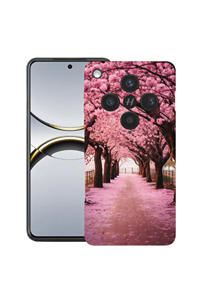 bestcase Husă premium din silicon pentru OPPO Find X8, cu design cu flori de ...