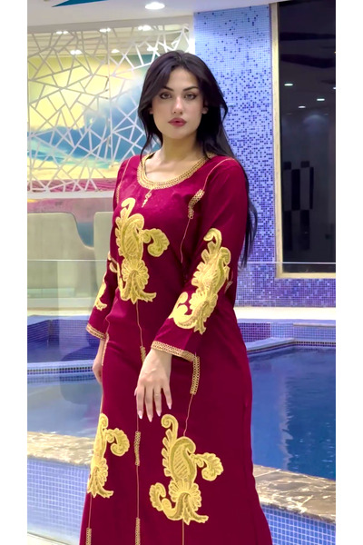 Zainah Jalabiya Embroidery Festival and Party Dress for Women