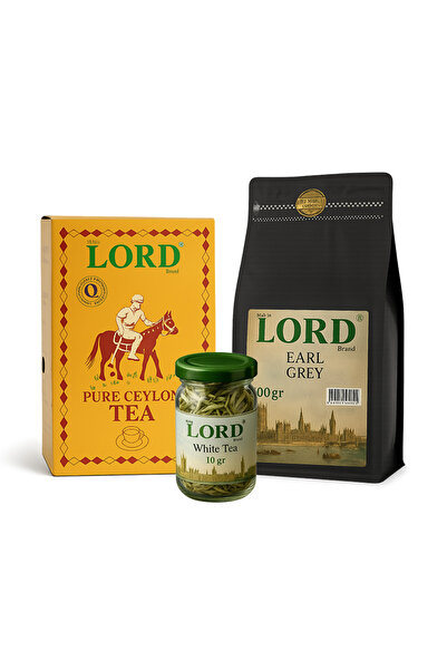 My BİG LORD brand 3’lü Premium Set – Ceylon + Earl Grey + White Tea | Gurme L...