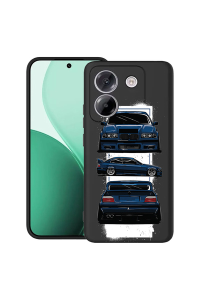 bestcase Carcasă ultra subțire TPU pentru Poco M7 Pro 5G, cu design BMW E36, 2100003 B 1446