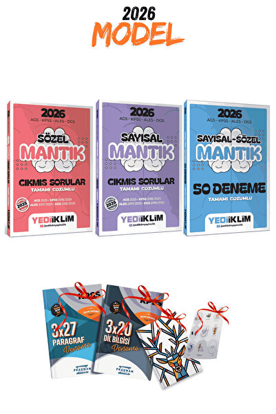 Yediiklim Yayınları 2026 Tüm Sınavlar Sözel Mantık - Sayısal Mantık Çıkmış So...