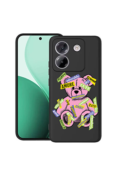 bestcase Carcasă ultra subțire TPU pentru Poco M7 Pro 5G, cu design Teddy Bear Amour, 2100003 B 1547
