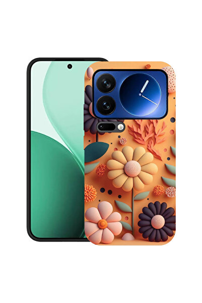 bestcase Carcasă ultra subțire TPU pentru Xiaomi 17 Pro, cu design Happy Flowers, 2100006 B 1149
