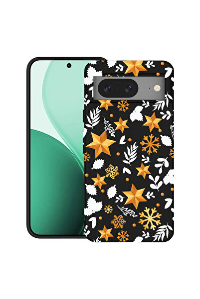 bestcase Carcasă ultra subțire TPU pentru Google Pixel 8, cu design Stele aur...