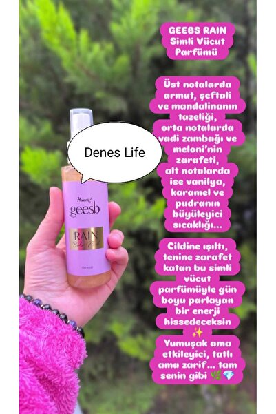 Homm Life Denes Life BODY MIST VÜCUT PARFÜMÜ 100 ML