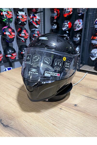 ZEUS ZS-826 Pearl Black Kapalı Kask ( Pinlock Dahil)
