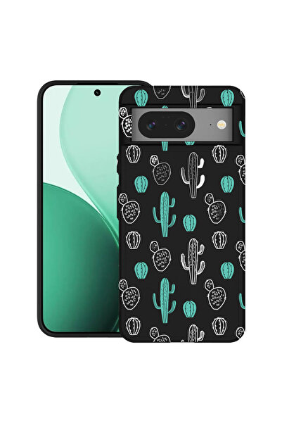 bestcase Carcasă ultrasubțire TPU pentru Google Pixel 8, cu design Cactus, 21...