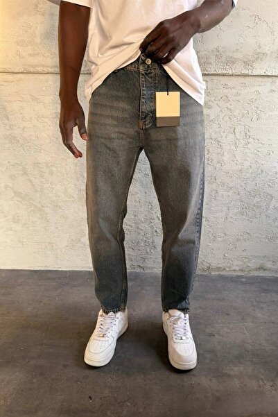 MADZEYMODA Men's Boyfriend Fit Blue Denim Jean Pants Ke-970