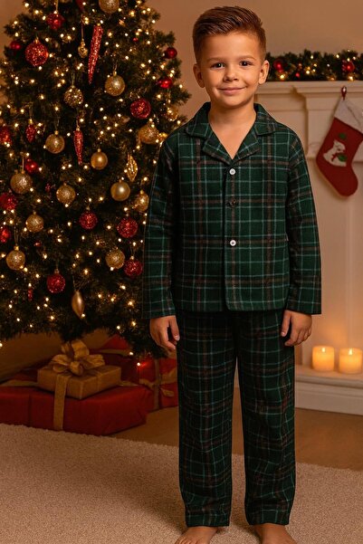 Mışıl Kids Checkered Boys' Pajama Set