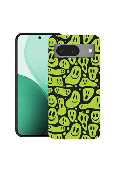 bestcase Θήκη TPU εξαιρετικά λεπτή για Google Pixel 8, cu Design Green Acid S...