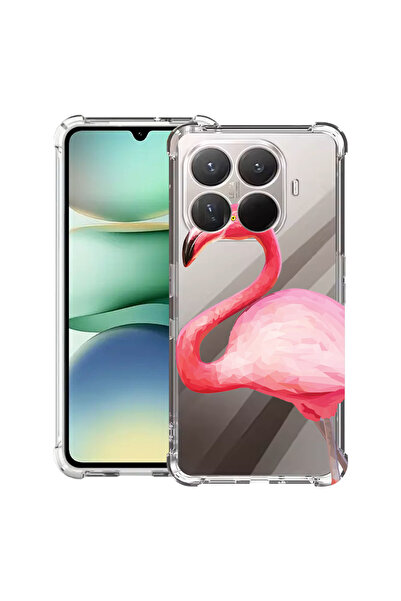 bestcase Carcasă antișoc pentru Xiaomi 15T Pro, cu design Pink Flamingo, 2100001 AS 55