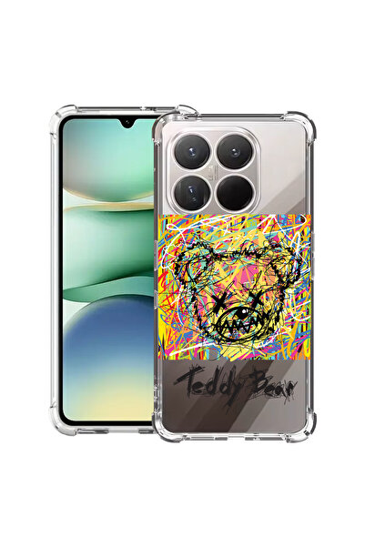 bestcase Carcasă antișoc pentru Xiaomi 17, cu design ursuleț de pluș abstract...