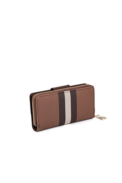 Silver Polo Silver & Polo SP928 Дамски портмоне и кардхолдер Tartan тъмнокафяво-кафяво