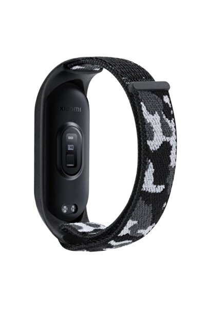 PHN MAG fitness strap compatible with Xiaomi Mi Band 3/4/5/6 — textile Velcro, water-resistant, Bl