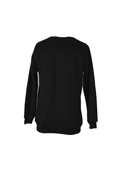 trender 0 Collar 3 Thread Black Men's Sweatshirt State Print