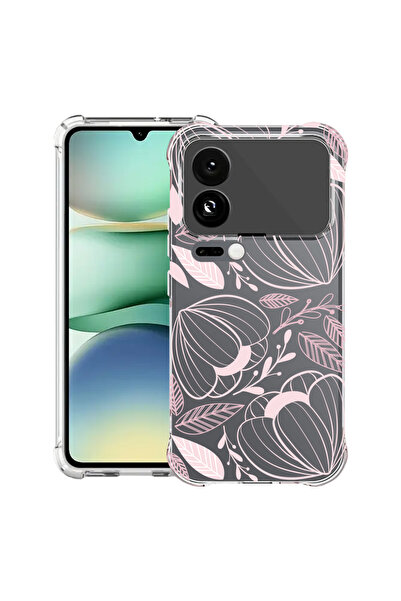 bestcase Carcasă antișoc pentru Xiaomi 17 Pro Max, cu design flori roz tropic...