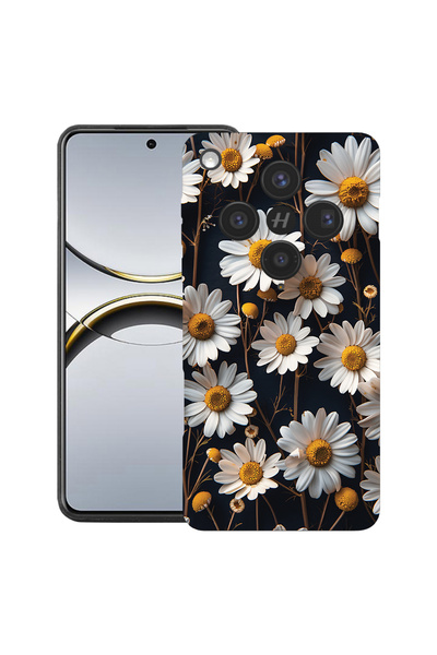 bestcase Husă premium din silicon pentru OPPO Find X8, cu design 3D Daisy, 20...
