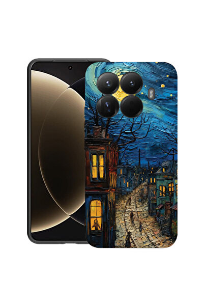 bestcase Θήκη σιλικόνης Premium για Xiaomi 15T Pro, με σχέδιο Van Gogh City L...