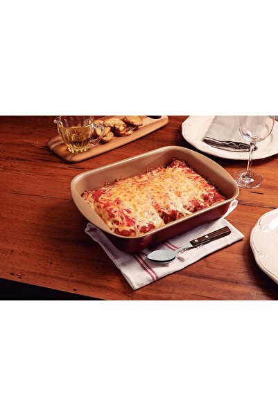 Xess Tramontina Brasil 28cm 3.3L Red Aluminum Deep Roasting Pan