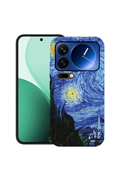 bestcase Carcasă ultra subțire TPU pentru Xiaomi 17 Pro, cu design Van Gogh -...