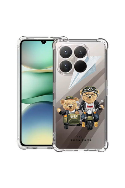 bestcase Carcasă antișoc pentru Xiaomi 15T, cu design Teddy On The Road, 2100...