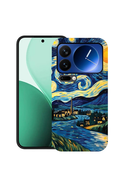 bestcase Carcasă ultra subțire TPU pentru Xiaomi 17 Pro, cu design Starry Night, 2100006 B 1270