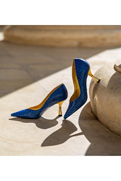 CONDUR by alexandru Women's Shoes Hourglass Heel Marta Blue Exclusive