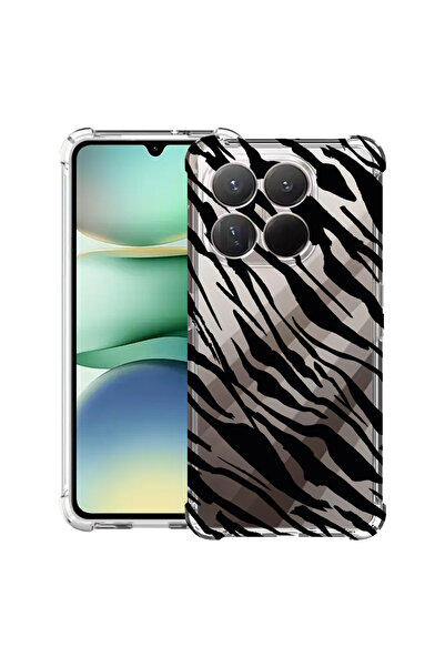 bestcase Carcasă antișoc Husa compatibilă cu Motorola Moto G86 Power, model zebră,