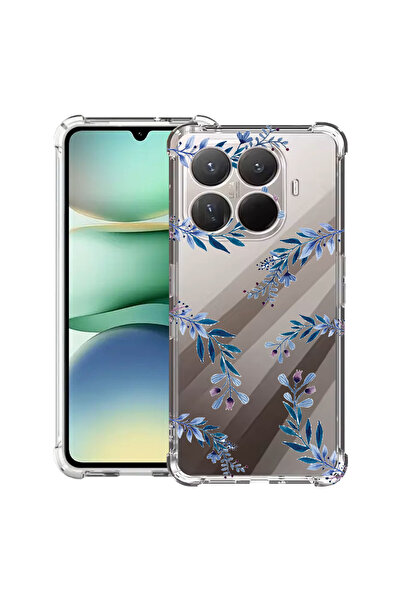 bestcase Carcasă antișoc pentru Xiaomi 15T Pro, cu design Flori albastre, 210...