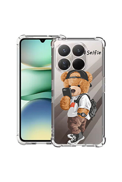 bestcase Carcasă antișoc pentru Xiaomi 15T, cu design Selfie Teddy Bear, 2100...