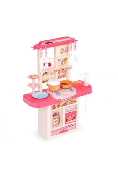 Ecotoys Children's kitchen with sounds and accessories 65T-2 - Pink