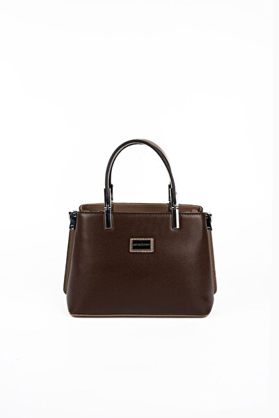 Silver Polo SP987 Kadın El Çantası Düz Kahve-Vizon