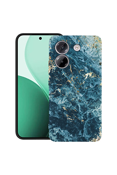 bestcase Carcasă ultra subțire TPU pentru Poco M7 Pro 5G, cu design marmorat - verde și auriu, 2100003 B 885