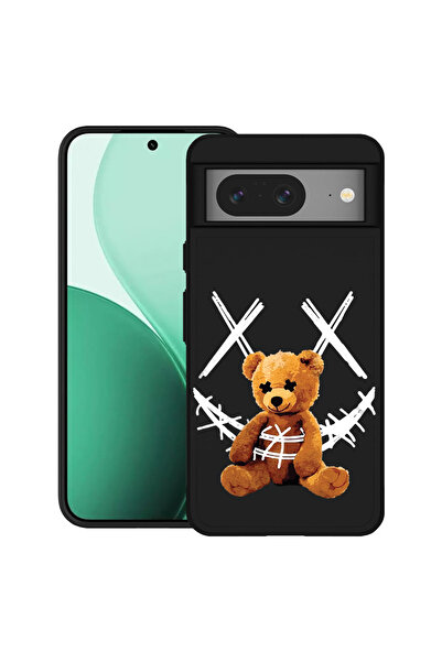 bestcase Carcasă ultra subțire TPU pentru Google Pixel 8, cu design ursuleț d...