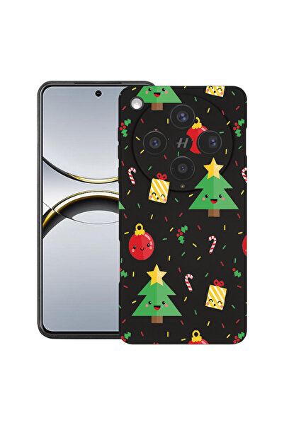 bestcase Husă premium din silicon pentru OPPO Find X8, cu design Brad de Crăc...