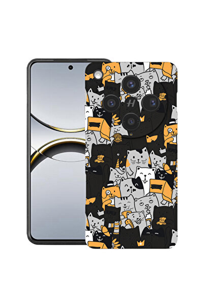 bestcase Husă premium din silicon pentru OPPO Find X8, cu design cu model de ...