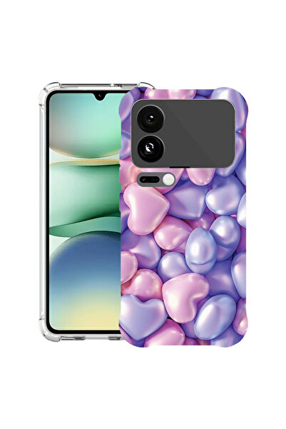 bestcase Carcasă antișoc pentru Xiaomi 17 Pro, cu design inimioare colorate, 2099997 AS 1146