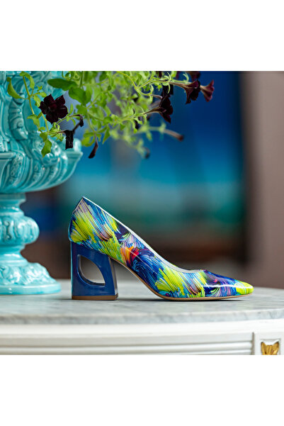 OEM Pantofi Dama Cu Toc Gros Ondine Magic Blue - 37