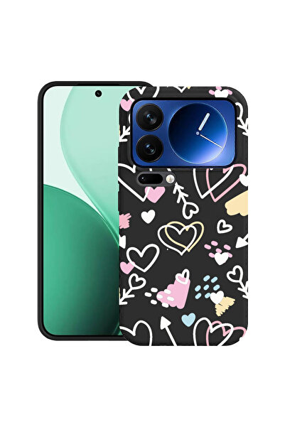 bestcase Carcasă ultra subțire TPU pentru Xiaomi 17 Pro, cu design cu simboluri de dragoste, 2100006 B 764