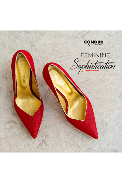 CONDUR by alexandru Women's Shoes Hourglass Heel Marta Red