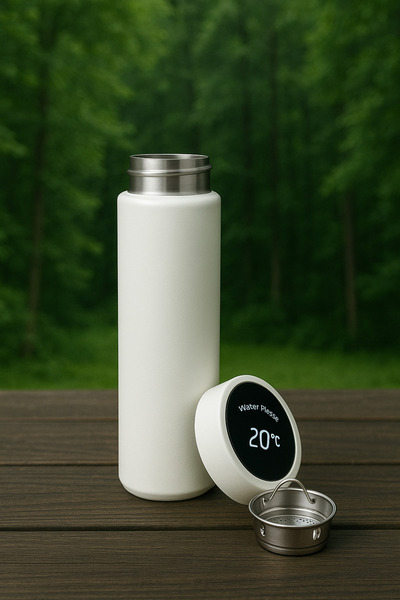 HKK KARASU HOME Dijital Sıcaklık Göstergeli Paslanmaz Çelik Termos 500ml