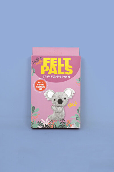 Hello مجموعة خياطة الفيلت كوالا باللغتين التركية والإنجليزية (فيلت بالز كوالا)