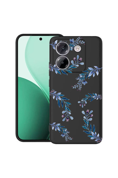 bestcase Carcasă ultra subțire TPU pentru Poco M7 Pro 5G, cu design floral albastru, 2100003 B 116