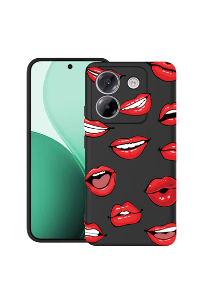 bestcase Carcasă ultra subțire TPU pentru Poco M7 Pro 5G, cu design buze - mo...