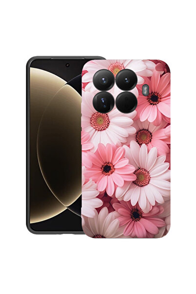 bestcase Husă premium din silicon pentru Xiaomi 15T Pro, cu design roz margaretă, 3100018 PB 1144