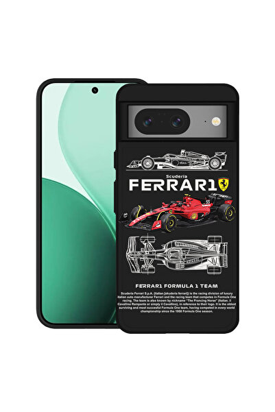 bestcase Carcasă ultrasubțire TPU pentru Google Pixel 8, cu design Ferrari Sc...