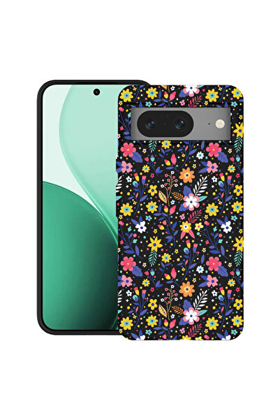 bestcase Carcasă ultrasubțire TPU pentru Google Pixel 8, cu design floral, 21...