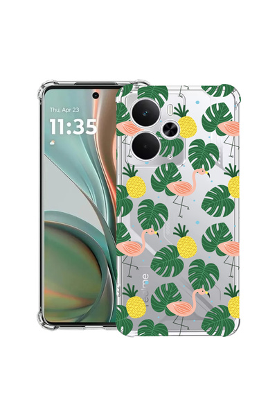 bestcase Carcasă antișoc pentru Poco M7 Pro 5G, cu design Flamingo, 2099994 AS 93